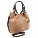 TL KeyLuck Soft Leather Shopping bag Champagne TL141940