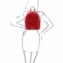 TL Bag Sac à dos en Cuir Souple Rouge Lipstick TL142178