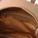 TL Bag Lederrucksack aus Weichem Leder Taupe TL142178