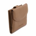 Calliope Exclusive 3 Fold Leather Wallet for Women With Coin Pocket Taupe TL142058
