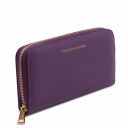 Venere Exclusive zip Around Leather Wallet Purple TL142085