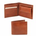 Exclusive 2 Fold Leather Wallet for men With Coin Pocket Honey TL140761