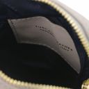 TL Bag Mini Schultertasche aus Weichem Leder im Steppdesign Light grey TL142169