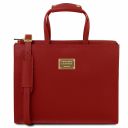 Palermo Saffiano Leather Briefcase 3 Compartments for Woman Красный TL141369