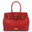 TL Bag Handtasche aus Leder Lipstick Rot TL142174