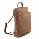 TL Bag Sac à dos Pour Femme en Cuir Souple Taupe TL141682