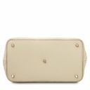 TL Bag Soft Quilted Leather Handbag Beige TL142132