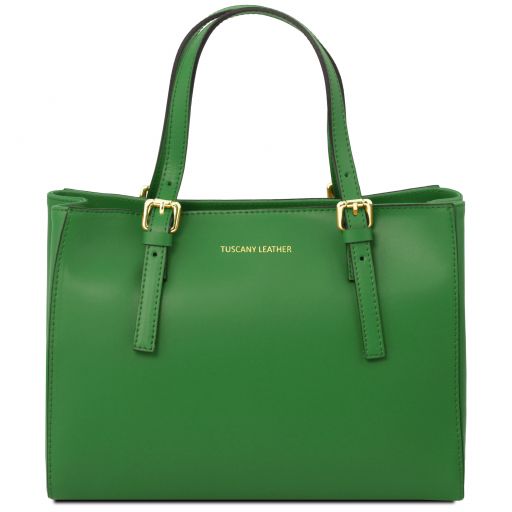 Aura Leather Handbag Green TL141434