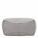 Cinzia Borsa Shopping in Pelle Morbida Grigio chiaro TL142144