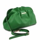 TL Bag Soft Leather Clutch With Chain Strap Зеленый TL142184