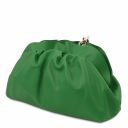 TL Bag Soft Leather Clutch With Chain Strap Зеленый TL142184