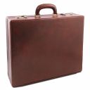 Milano Leather Attaché Case Brown TL142185