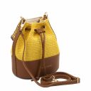 TL Bag Straw Effect Bucket bag Yellow TL142207