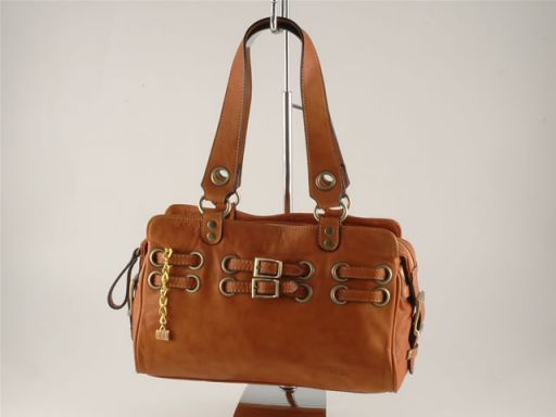 Linda Leather Lady bag Cognac TL100479