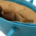 TL Bag Кожаная сумка с золотистой фурнитурой Бирюзовый TL141529