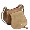 TL Bag Soft Leather Shoulder bag Light Taupe TL142202