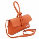 TL Bag Clutch aus Leder Orange TL141990