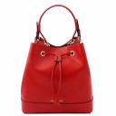 Minerva Leather Bucket bag Lipstick Red TL142145
