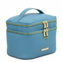 Mary Soft Leather Toilet bag Light Blue TL142206