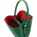 Arianna Borsa Secchiello da Donna in Pelle Saffiano con Pochette Interna Verde TL141613