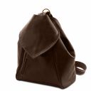 Delhi Leather Backpack Dark Brown TL140962