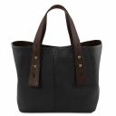 TL Bag Leather Shopping bag Black TL141730