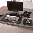 Premium Office Set Leather Desk Pad, Mouse pad and Valet Tray Черный TL142088