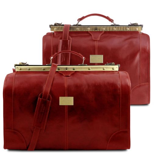 Madrid Set da Viaggio in Pelle Rosso TL1070