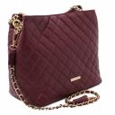 TL Bag Soft Quilted Leather Bucket bag Bordeaux TL142237