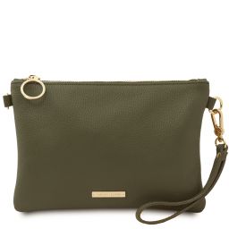 TL Bag Bolso Noche en Piel Suave Verde Oscuro TL142029
