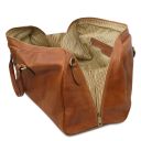 Marco Polo Sac de Voyage en Cuir et Trousse de Toilette en Cuir Naturel TL142248