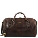 Marco Polo Travel Leather Duffle bag and Leather Toiletry bag Темно-коричневый TL142248