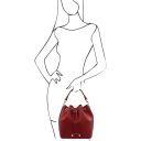 Vittoria Leather Bucket bag Red TL141531