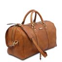 Oslo Leather Travel Duffle bag - Weekender bag Red TL141913