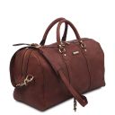 Oslo Leather Travel Duffle bag - Weekender bag Brown TL141913