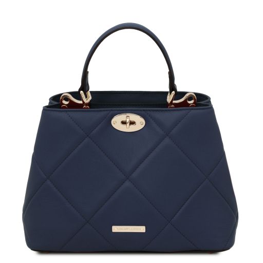 TL Bag Soft Quilted Leather Handbag Темно-синий TL142132