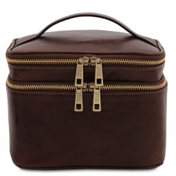 Eliot Leather Toiletry bag Темно-коричневый TL142045