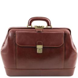 Monalisa - Doctor Gladstone Leather bag Brown TL10034
