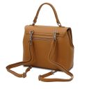 Silene Leather Convertible Handbag Cognac TL142152