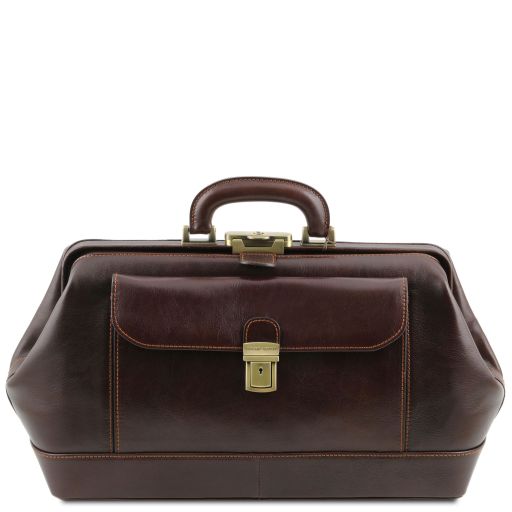 Bernini Exclusive Leather Doctor bag Темно-коричневый TL140225