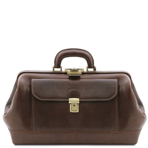Bernini Exclusive Leather Doctor bag Темно-коричневый TL142089