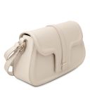 TL Bag Schultertasche aus Leder Beige TL142209
