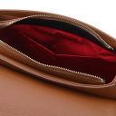 TL Bag Schultertasche aus Leder Cognac TL142209