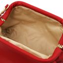 Lara Soft Leather Clutch With Chain Strap Lipstick Red TL142246