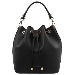 Vittoria Leather Bucket bag Black TL141531