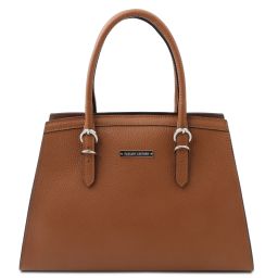 TL Bag Leather Handbag Cognac TL142147