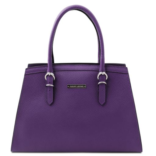 TL Bag Leather Handbag Purple TL142147