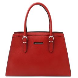 TL Bag Leather Handbag Lipstick Red TL142147