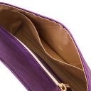 TL Bag Metallic Leather Clutch Purple TL141993