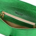 TL Bag Metallic Leather Clutch Green TL141993